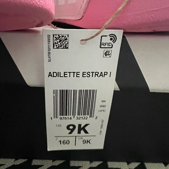 Adidas adilette Estrap Toddler Swimming Slides- Size 9K - Picture 6 of 7